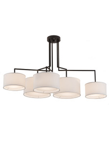 Cilindro Five Light Pendant in Solar Black (57|186387)