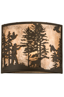 Quail Hunter W/Dog One Light Wall Sconce in Oil Rubbed Bronze (57|185804)