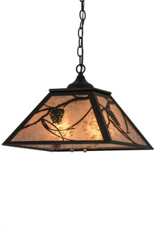 Whispering Pines Two Light Pendant in Textured Black (57|185768)
