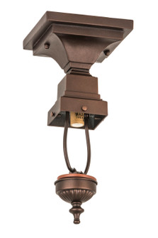Flushmount Hardware One Light Flushmount Hardware in Mahogany Bronze (57|185584)