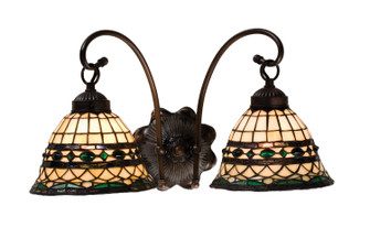 Tiffany Roman Two Light Wall Sconce in Mahogany Bronze (57|18530)