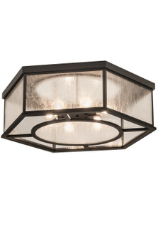 Chauncey Six Light Flushmount in Wrought Iron (57|185249)