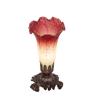 Seafoam/Cranberry Pond Lily One Light Accent Lamp in Mahogany Bronze (57|185087)