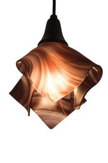 Handkerchief One Light Pendant in Frosted Outside Textured Black (57|184887)