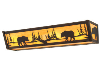 Bear At Lake Four Light Vanity in Mahogany Bronze (57|184291)