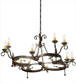 Andorra 12 Light Chandelier in Gilded Tobacco (57|183798)