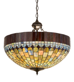Tiffany Candice Three Light Inverted Pendant in Solar Black (57|183687)