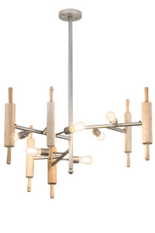 Alva Six Light Chandelier in Sparkle Silver (57|183551)
