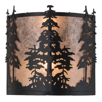Tall Pines Two Light Wall Sconce in Textured Black (57|182748)