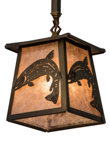 Leaping Trout One Light Mini Pendant in Antique Copper (57|182077)