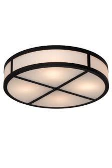 Smythe Craftsman Four Light Semi-Flushmount in Solar Black (57|180507)