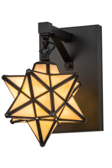 Moravian Star One Light Wall Sconce in Craftsman Brown (57|180438)