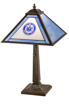 Personalized One Light Table Lamp in Craftsman Brown (57|180399)