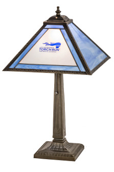 Personalized One Light Table Lamp in Craftsman Brown (57|180397)