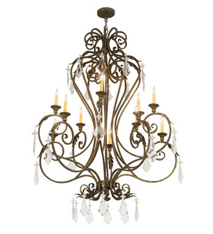 Josephine Ten Light Chandelier in Pompeii Gold (57|179688)