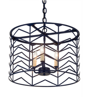 Cilindro Three Light Pendant in Blue Midnight (57|179675)