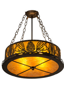 Mountain Pine Four Light Semi-Flushmount in Antique Copper (57|179628) Mountain Pine Four Light Semi-Flushmount in Antique Copper (57|179628)