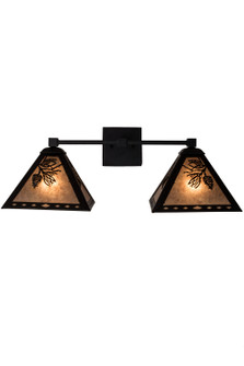 Pinecone Two Light Wall Sconce in Textured Black (57|179574)