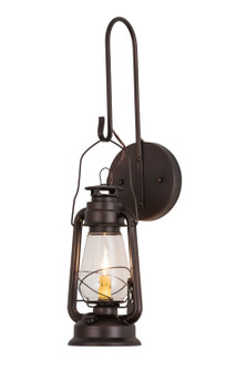 Miners Lantern One Light Wall Sconce in Black Metal (57|179095)