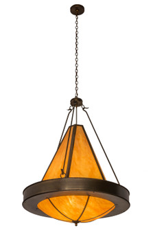 Obsidian Six Light Pendant in Antique Copper (57|178817)