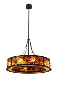 Whispering Pines Eight Light Chandel-Air in Mahogany Bronze Ob/Lok (57|178639)