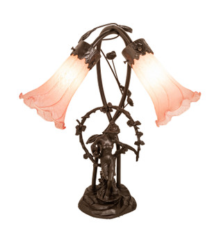 Pink Two Light Accent Lamp in Mahogany Bronze (57|17858)