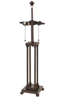 Column Mission Two Light Table Base Hardware in Mahogany Bronze (57|177345)