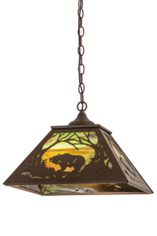 Bear at Dawn Two Light Pendant in Cafe Noir (57|177231)