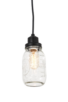 Mason Jar One Light Pendant in Textured Black (57|176579)