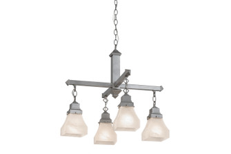 Bungalow Four Light Chandelier in Nickel (57|175992)