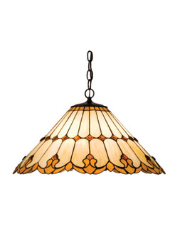 Nouveau Cone Three Light Pendant in Antique Brass (57|17580)