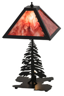 Leaf Edge Two Light Table Lamp in Black Metal (57|175751)