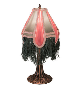 Fabric & Fringe Mini Lamp in Mahogany Bronze (57|17541)