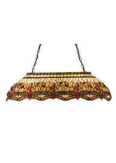 Tiffany Hanginghead Dragonfly Six Light Oblong Pendant in Mahogany Bronze (57|17508)