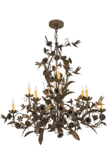 Le Printemps Nine Light Chandelier in Antique Brass (57|174872)