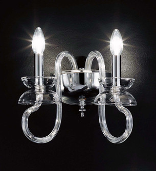 Miro Two Light Wall Sconce in Chrome,Crystal (57|174423)