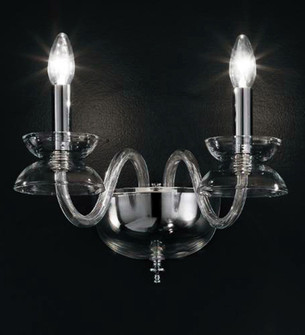 Miro Two Light Wall Sconce in Chrome,Crystal (57|174420)