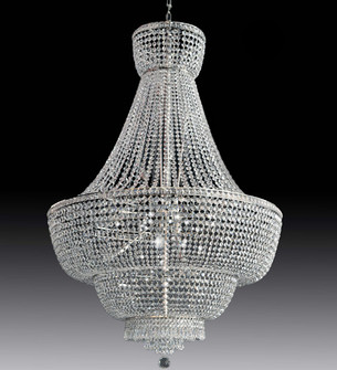 Beethoven Eight Light Chandelier in Chrome (57|174419)