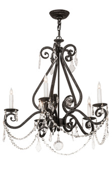 Adrianna Five Light Chandelier in Smoke (57|174349)