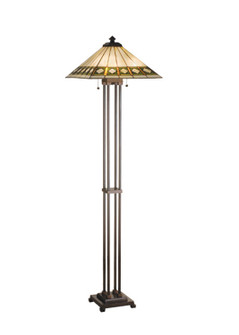 Diamond Band Mission Two Light Floor Lamp in Mahogany Bronze (57|17385)