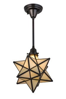 Moravian Star One Light Pendant in Craftsman Brown (57|173524)