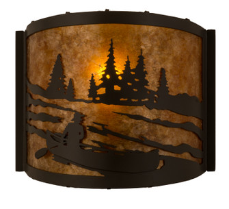 Canoe At Lake One Light Wall Sconce in Timeless Bronze (57|173353)