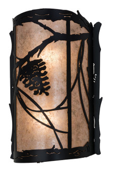 Whispering Pines Two Light Wall Sconce in Flat Black (57|172700)