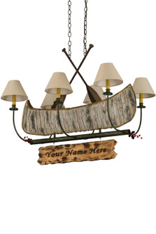 Personalized Six Light Chandelier in Tarnished Copper (57|172241)