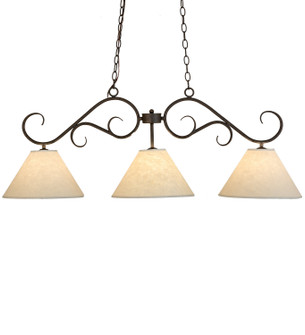 Bristol Three Light Oblong Pendant in Gilded Tobacco (57|171986)