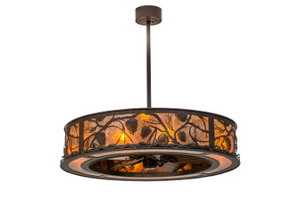 Whispering Pines 12 Light Chandel-Air in Oiled Bronze//Dark Oak Blades (57|171629)