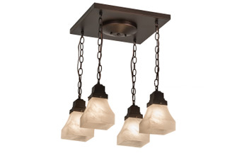 Bungalow Four Light Flushmount in Mahogany Bronze (57|171551)