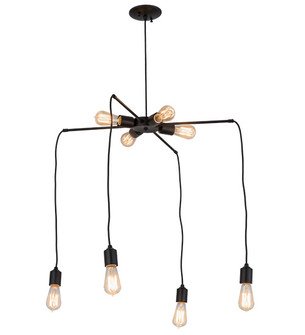 Alva Eight Light Chandelier in Black (57|170890)