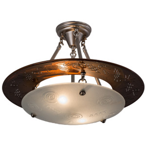 Metro Two Light Pendant in Nickel/Transparent Copper (57|170820)