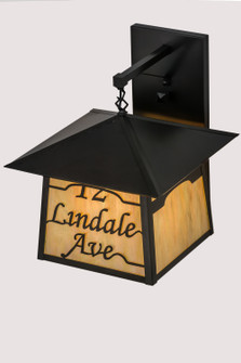 Personalized Three Light Wall Sconce in Craftsman Brown (57|170126)